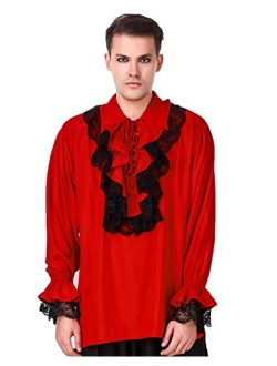 ThePirateDressing Medieval Poet's Roberto Cofresi Costume Pirate Shirt C1003