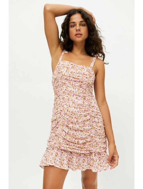 MINKPINK Little Darling Valentine Ruched Mini Dress