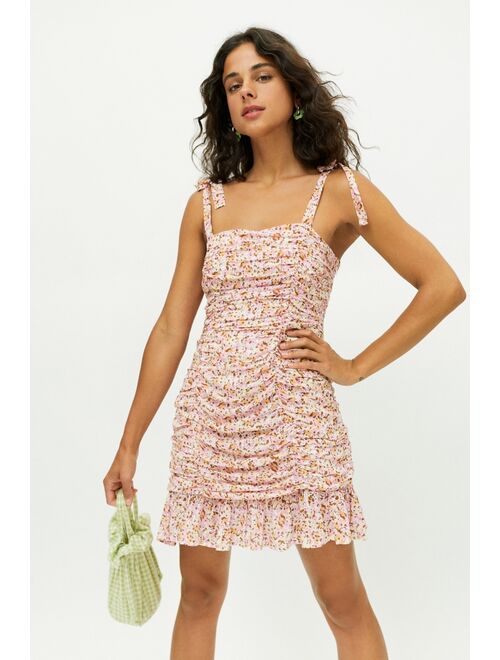 MINKPINK Little Darling Valentine Ruched Mini Dress