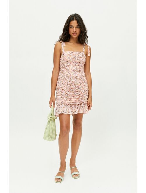 MINKPINK Little Darling Valentine Ruched Mini Dress