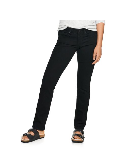 Women's Sonoma Goods For Life® Supersoft Midrise Straight-Leg Jeans