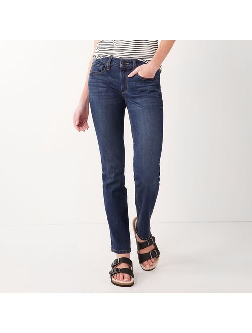 Women's Sonoma Goods For Life® Supersoft Midrise Straight-Leg Jeans