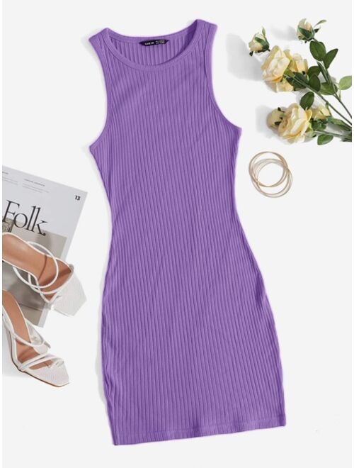 SHEIN Rib-knit Bodycon Dress