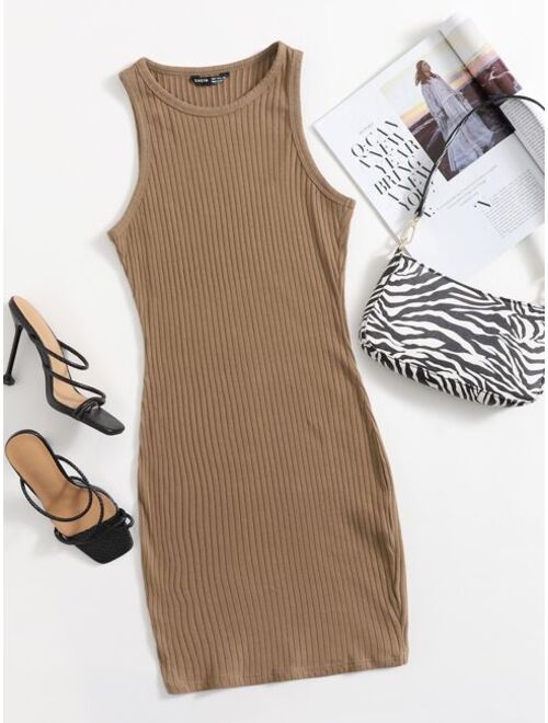 SHEIN Rib-knit Bodycon Dress