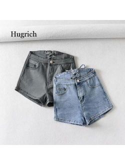 2021 Spring Summer New Arrivals High Waist Denim Shorts Street Wear for Women