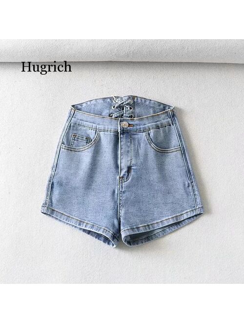 2021 Spring Summer New Arrivals High Waist Denim Shorts Street Wear for Women