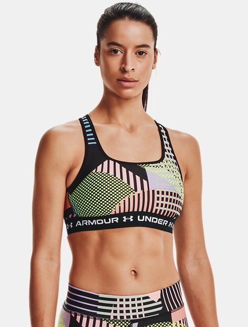 Under Armour Women's Armour® Mid Crossback Printed Sports Bra