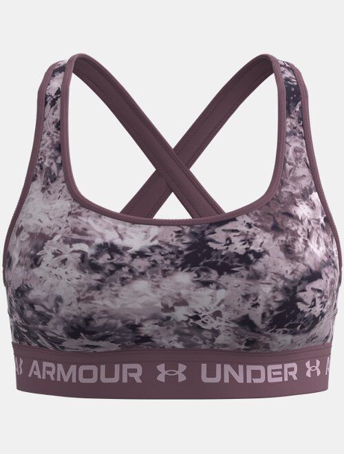 Under Armour Women's Armour® Mid Crossback Printed Sports Bra