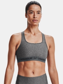 Women's Armour Mid Crossback Heather Sports Bra