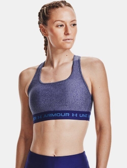 Women's Armour Mid Crossback Heather Sports Bra