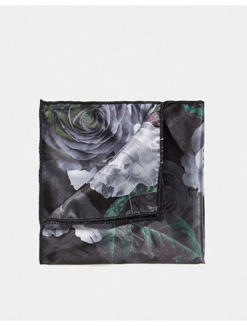 Bolongaro Trevor rose floral pocket square