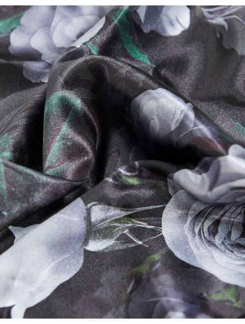 Bolongaro Trevor rose floral pocket square