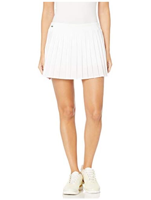 Lacoste Womens Sport Lightweight Technical Pleated Tennis Skirt