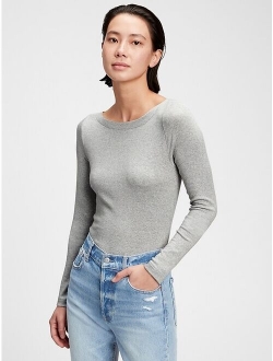 Modern Boatneck Long Sleeve T-Shirt