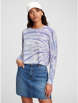 Boxy Cropped Long Sleeve T-Shirt