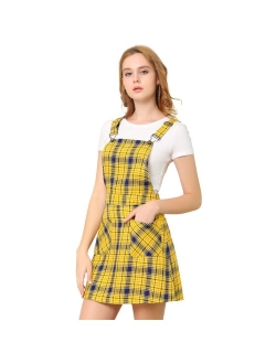 Women's Adjustable Strap Above Knee Overall Dress Suspender Skirt