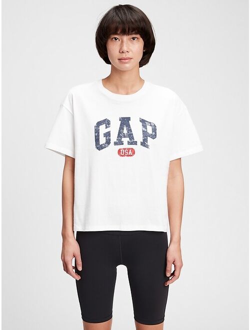 Gap Logo Short Sleeve Crew Neck T-Shirt