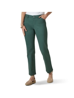 Relaxed Fit Straight-Leg Twill Pants