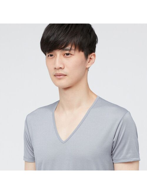 Uniqlo MEN AIRism V-NECK SHORT-SLEEVE T-SHIRT