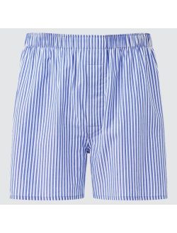 MEN WOVEN STRIPED BOXERS