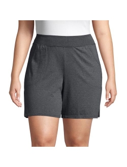 Plus Size Just My Size Pocket Jersey Shorts