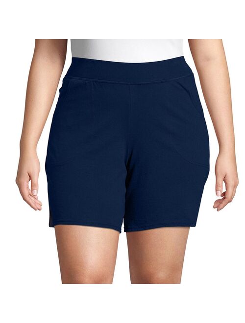 Plus Size Just My Size® Pocket Jersey Shorts