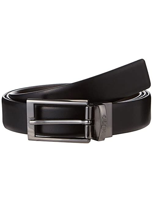 Buy Hugo Boss Men's Elvio-u Sized Reversible Italian Leather Belt ...