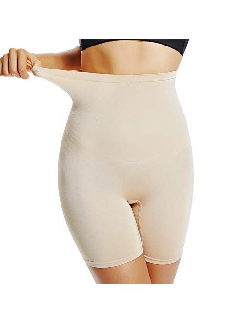 JOYSHAPER Shapewear Shorts for Women Thigh Slimmer Slip Shorts Under Dress Tummy Control Panties Body Shaper