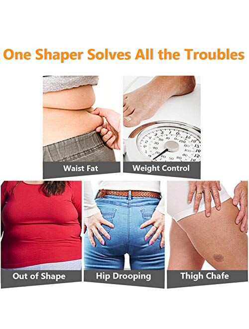 JOYSHAPER Shapewear Shorts for Women Thigh Slimmer Slip Shorts Under Dress Tummy Control Panties Body Shaper