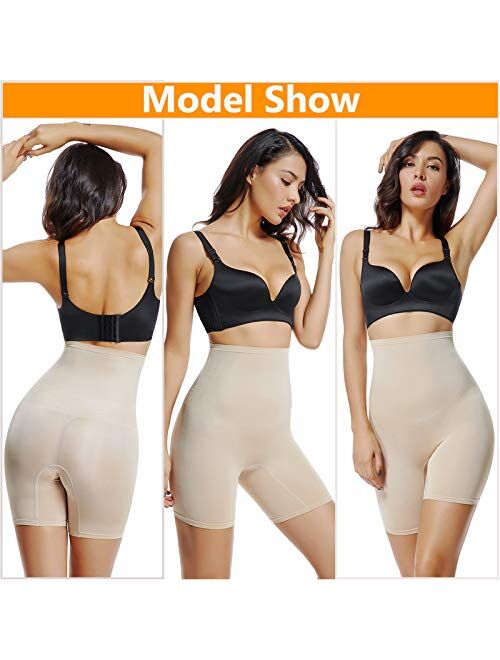 JOYSHAPER Shapewear Shorts for Women Thigh Slimmer Slip Shorts Under Dress Tummy Control Panties Body Shaper