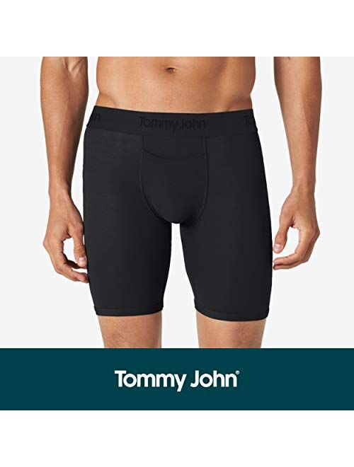 Tommy John Men's Second Skin Boxer Briefs - 3 Pack - No Ride-Up Comfortable Breathable Underwear for Men