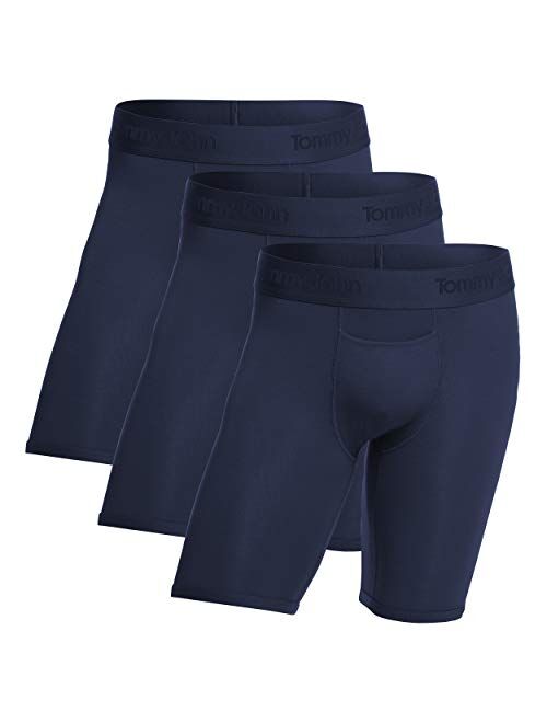 Tommy John Men's Second Skin Boxer Briefs - 3 Pack - No Ride-Up Comfortable Breathable Underwear for Men