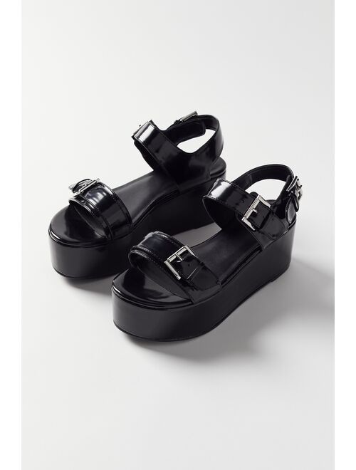 Urban Outfitters UO Violet Buckled Flatform Sandal