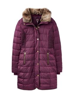 Burgundy Caldecott Puffer Coat - Women