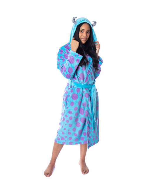 Intimo Monsters Inc Blue Sulley Fleece Plush Robe - Women & Plus