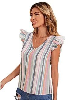 Women's Boho Embroidered Mexican Peasant Shirts Babydoll Tops Blouses