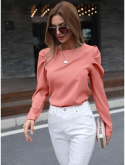 Tie Back Gigot Sleeve Top