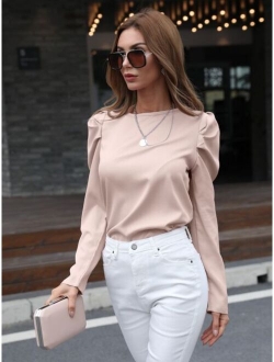 Tie Back Gigot Sleeve Top