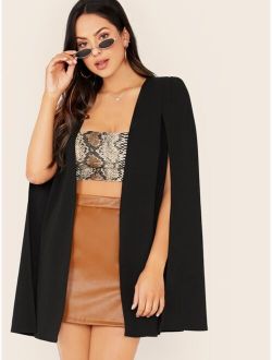 Open Front Cape Blazer