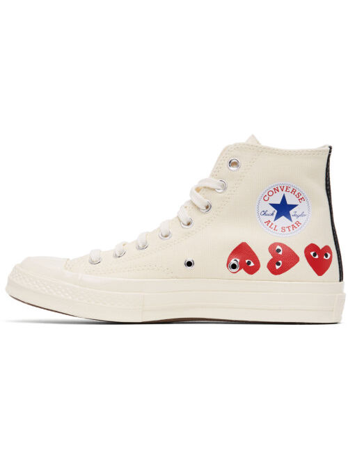 Off-White Converse Edition Multiple Hearts Chuck 70 High Sneakers