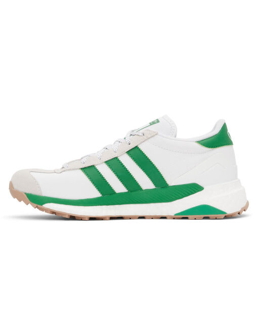 Adidas White & Green Country Sneakers