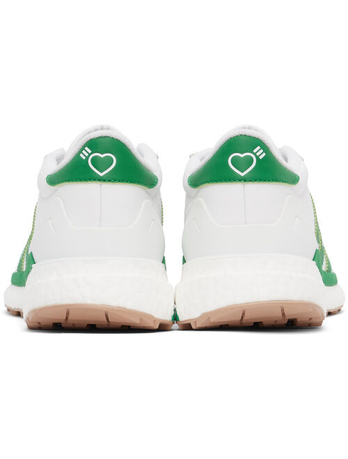 Adidas White & Green Country Sneakers