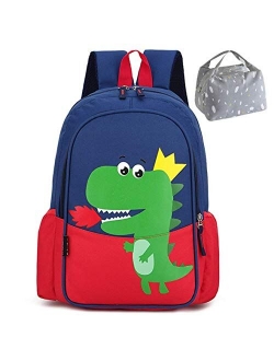 POWOFUN Kids Preschool Kindergarten Backpack Cool Cute Cartoon Travel Backpack Fit A4 With Lunch Bag