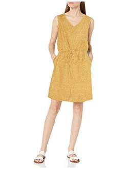 Women's Sleeveless Relaxed Fit Linen Dress