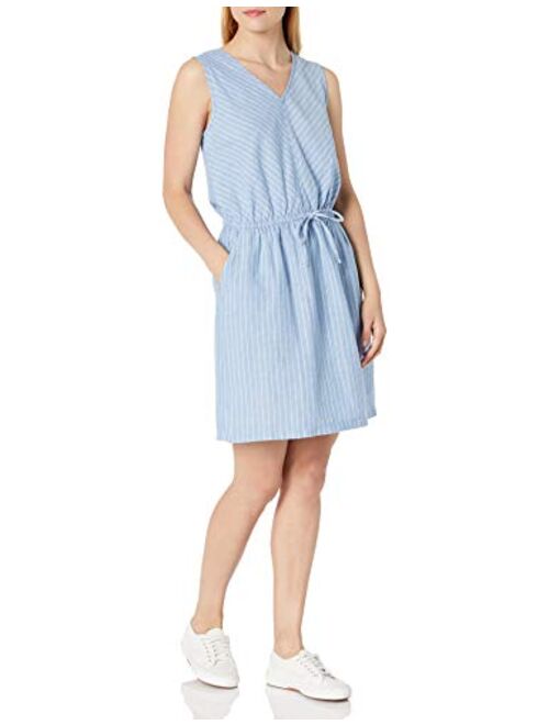 Amazon Essentials Women's Sleeveless Relaxed Fit Linen Dress