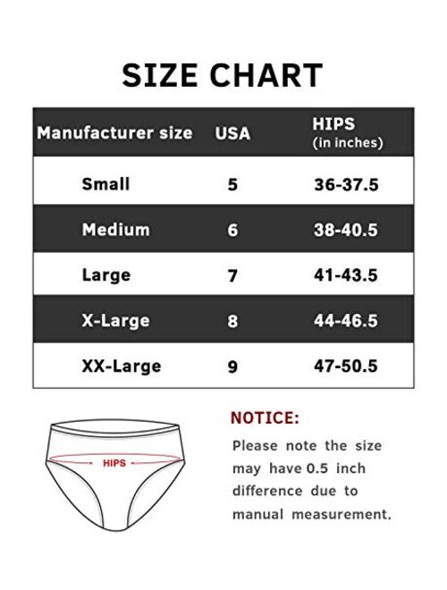 Wealurre Ladies Mesh Bikini ice Silk Panties Hipster Breathable Underwear for Women 5-Pack