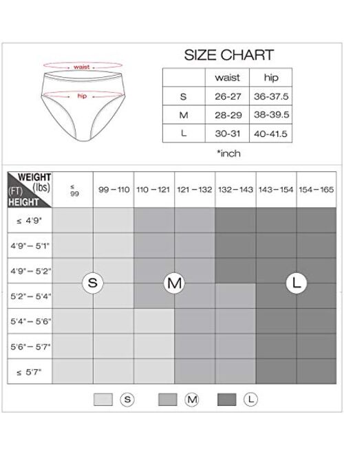 Wealurre Women’s Seamless Underwear No Show Panties Soft Stretch Hipster Bikini Underwears 5-Pack