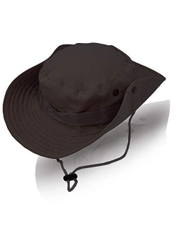 Fishing Hat Wide Brim Boonie Hat Sun Protection Cap Breathable Safari Hat for Man Woman