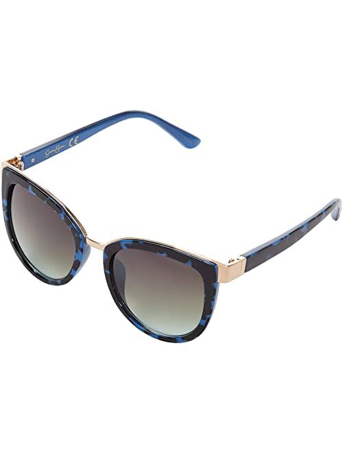 Jessica Simpson 53 mm Modern UV Protective Cat-Eye Metal Bridge Sunglasses