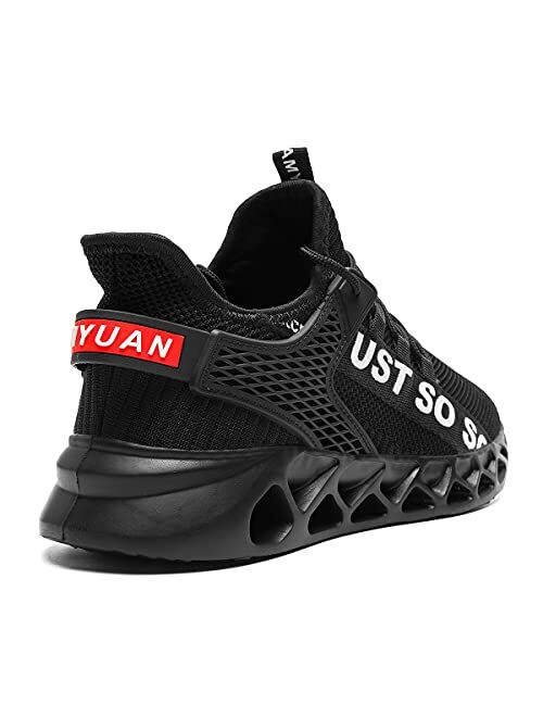 Yytlch Mens Running Shoes Fashion Sneakers Athletic Gym Casual Breathable Walking Tennis Cross Training Sport Blade Shoes